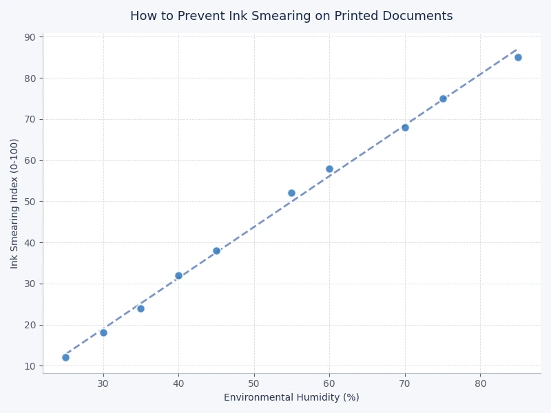 Bar chart comparing ink drying times across five paper types from glossy to cardstock