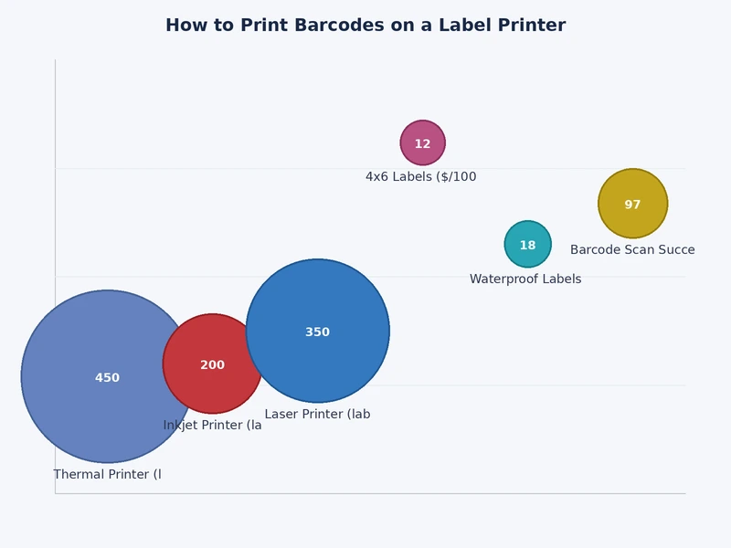 Chart comparing barcode symbology types by data capacity and common use cases