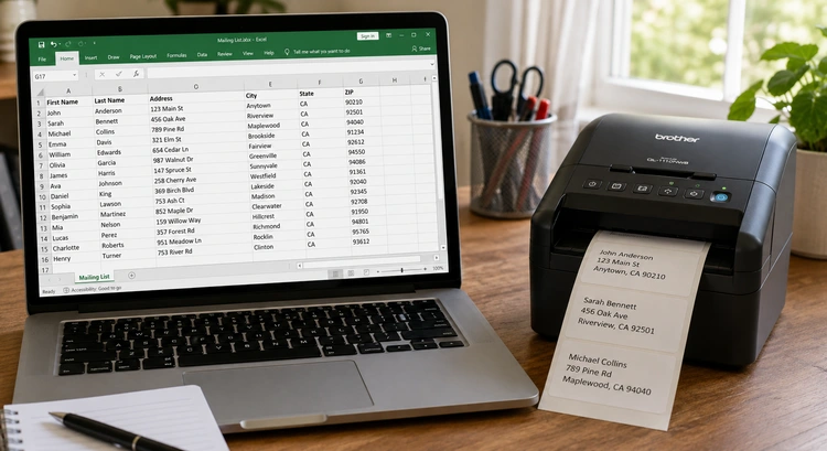 How to print labels from excel using mail merge in Microsoft Word