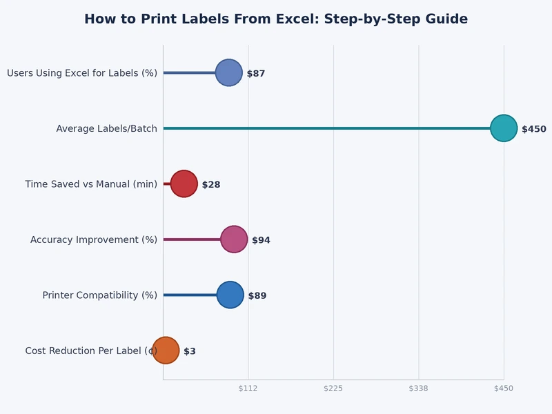 Chart comparing label printing methods by cost and volume
