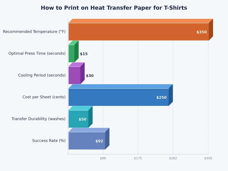 Cost comparison chart showing per-shirt transfer printing costs across inkjet, laser, and sublimation methods