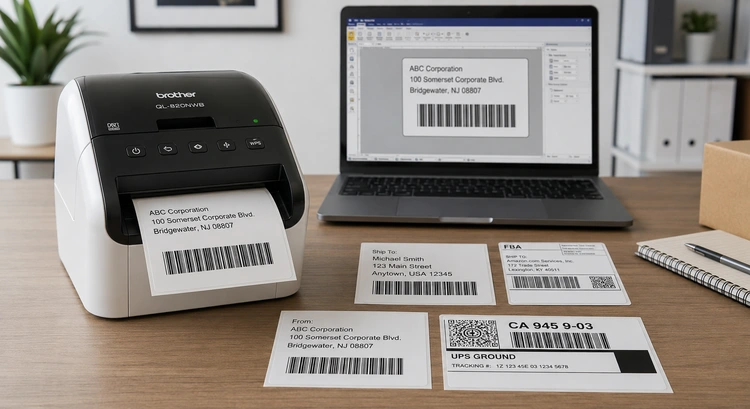 Magnetic sheets loaded into an inkjet printer tray ready to print custom designs
