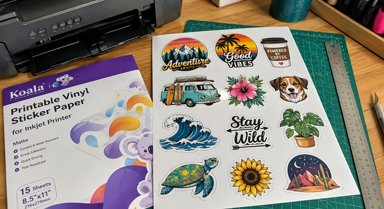 How to Print Vinyl Stickers at Home