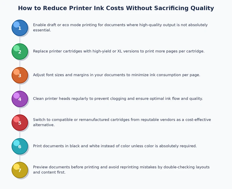 Decision flowchart for choosing print quality settings based on document type