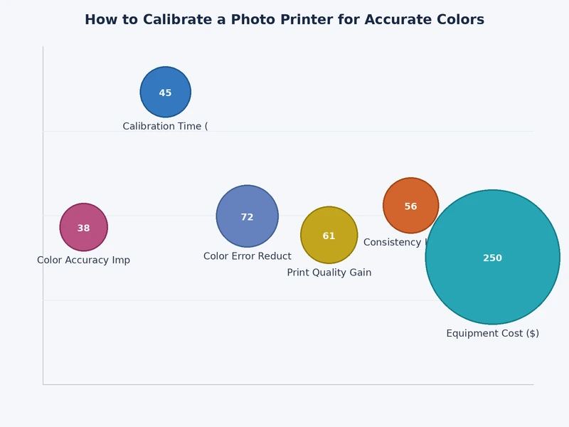 comparison chart of calibration methods by accuracy and cost for photo printers