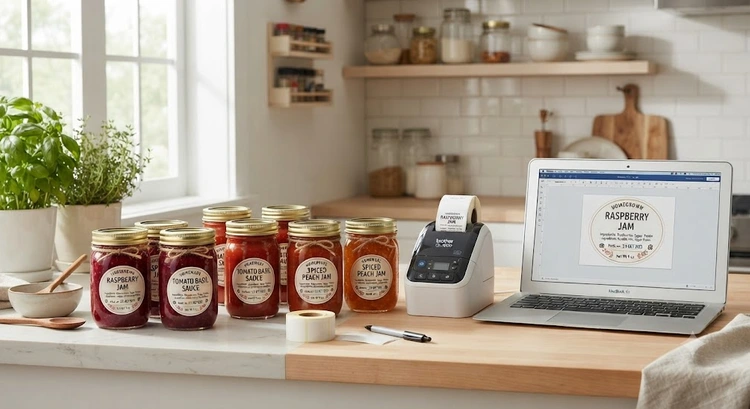 How to Print Food Labels at Home for Homemade Products