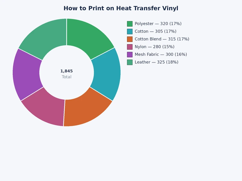 bar chart comparing heat transfer vinyl types by durability, stretch, and wash resistance