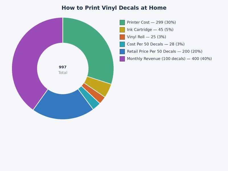 comparison chart of inkjet versus laser printer performance metrics for home vinyl decal printing